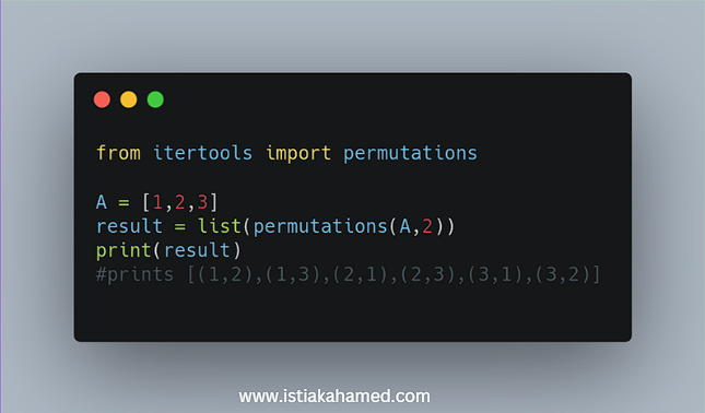 itertools module - Python for Data engineers - Istiak Ahamed