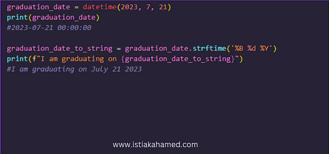 datetime module - Python for Data engineers - Istiak Ahamed